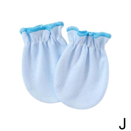 1 Par Baby Anti Scratch Handskar Spädbarn Toddler Mjuka Vantar