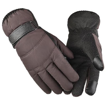 Vand- og kuldebestandige fleece-skihandsker med tykkelse til udendørs brug