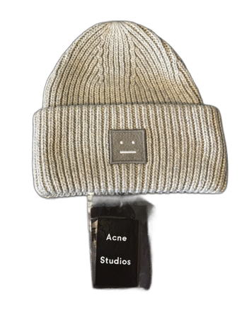 Grå stickad mössa från Acne Studios