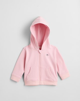GANT - Baby Shield hettegenser med glidelås blushing pink