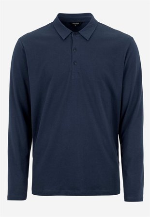 Cellbes of Sweden - Genser med krage i marineblå for menn i størrelse 5XL