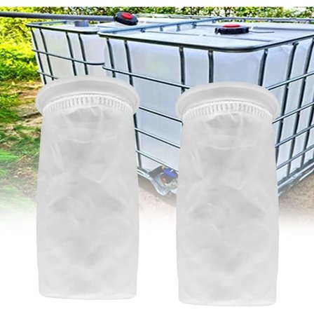 2 kpl Nailon IBC-suodatin, IBC Sadevesisäiliösuodatin Pestävä IBC-vaihtosuodatin Nailon - IBC-säiliön lukitusliitin (105 mm)