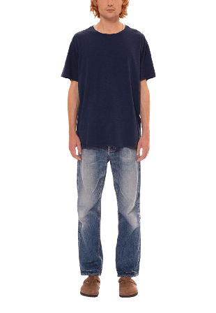 Nudie Jeans Roffe T-Shirt T-shirts Herr Blå M