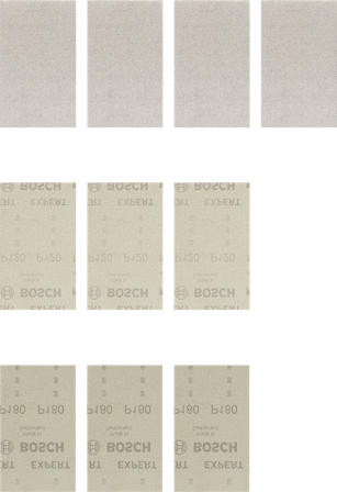 Bosch Expert M480 Slipnätssats 10 delar 80 x 133 mm, Maskintillbehör & förbrukning