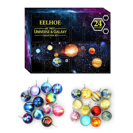 Nedräkning 24 lådor skåp leksak present till flicka pojke vän dekorativa prydnader