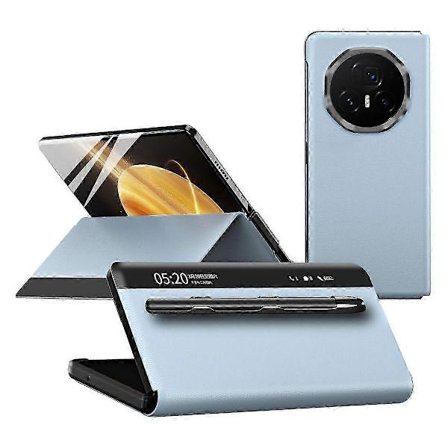 For Honor Magic V3 5G Etui Visningsvindue PU Læder Telefon Cover med Stylus