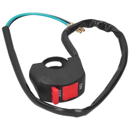 Motorcykel Styrlys Afbryder ON OFF Knap Vandtæt til ATV UTV Scooter 7/8in