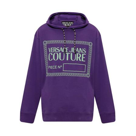 Versace Jeans Couture Logo-printed hoodie Lilla, Herre