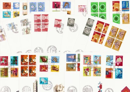 Schweiz - Dubletpakke med FDC og kuverter