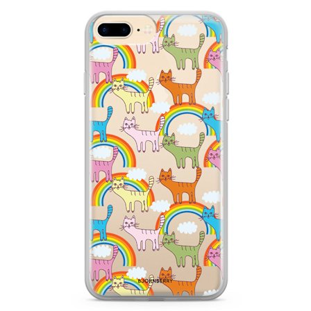 Bjornberry Skal Hybrid iPhone 7 Plus - Katter & Regnbågar