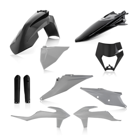 Kit Plastiche Completo Acerbis Nero-Grigio - KTM 450 EXC-F 2020-2022