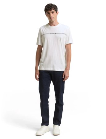 Tom Tailor Printed Crewneck T-Shirt - White - M