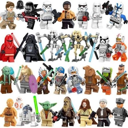 29: Star Wars Rakennuspalikat Minifiguuri Luke Darth Vader-WELLNGS