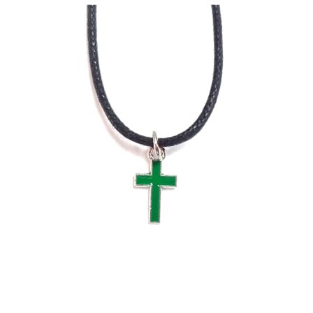 Halsband Kors Grön