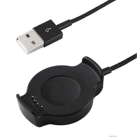 For Huawei Watch 2 Bærbar Erstatningsvugge Lader, Kabellengde: ca. 100cm [DB] Svart