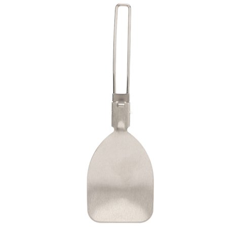 Vikbar Spatel i Rustfritt Stål med Lås, Lett, Bærbar, Sammenleggbar, for Utendørs Camping, Matlaging og Risøse
