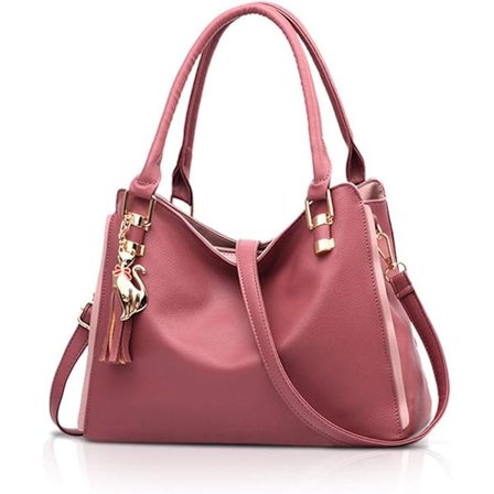 Hobo-tasker og skuldertasker til damer, modehåndtasker, stor mulepose, dame skuldertaske, pink
