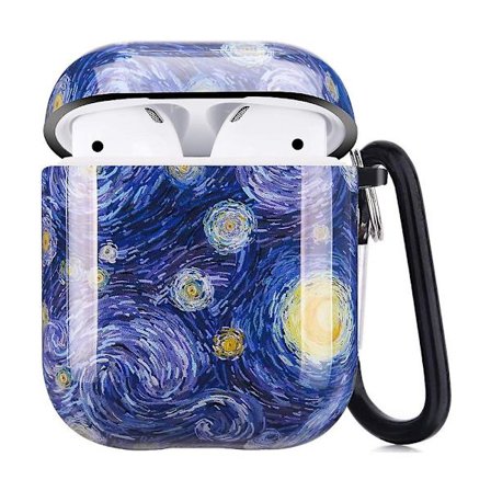 Airpods Cover, Airpods skyddande hårt case med nyckelring