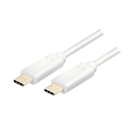 USB-C - USB-C-kabel USB 3.2 Gen2x1 60W 1m Vit