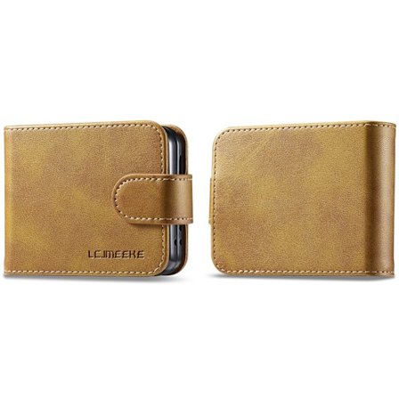LC.IMEEKE Plånboksfodral Samsung Galaxy Z Flip 6 Cognac