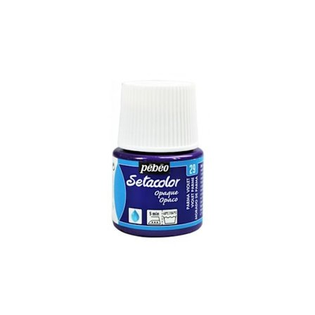 Kangasmaali - PéBéo - Setacolor opaali - Purppura - 45 ml - Erittäin peittävä