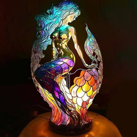 Platt metallbordsdekoration och heminredning djur bordslampa serie