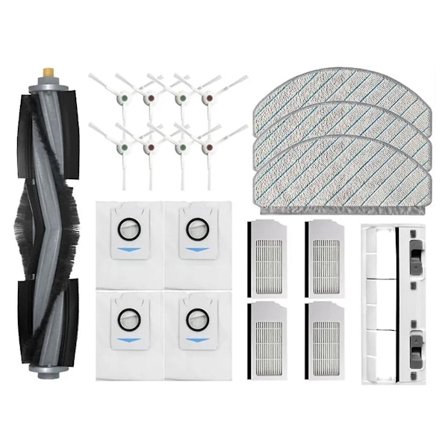 Reservdelar till T10 Plus / X1 Plus robotdammsugare, huvudsidoborste, Hepa-filter, dammsugarpåse, mopptrasa