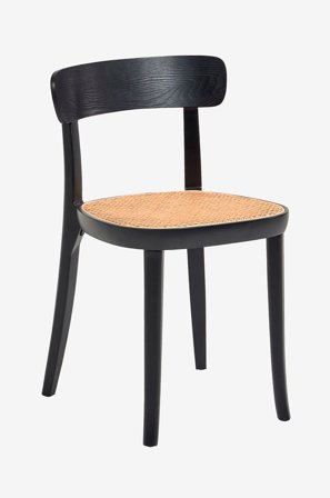 Kave Home - Spisebordsstol - romane 2-pak - Sort - Stole - Fra Homeroom