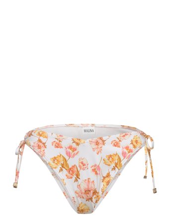 Malina | Blanka Printed Drawstring Bikini Bottoms | XS