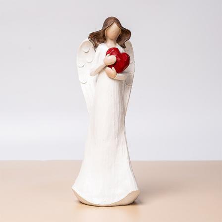 Europeisk stil skrivebord blomst fe engel statue, kjærlighetens gudinne
