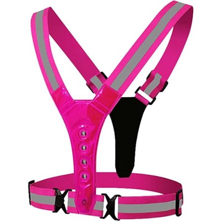 Go Go Gadget - Löparväst - Belysning - Säkerhet - Tillbehör - LED - Cykel-/Löp-/Promenad Sportväst - Rosa