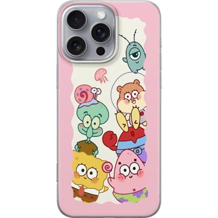 Apple iPhone 16 Pro Max Gennemsigtig cover SvampBob Firkant