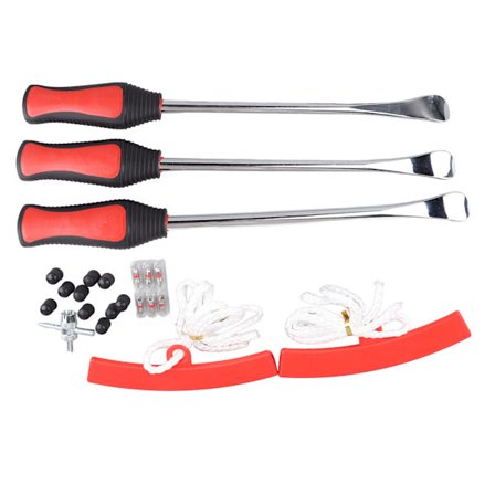 Motorsykkel Dekkverktøy - Enkelt å bruke, med ventilkjerne, dekkjern og dekkbyttesett