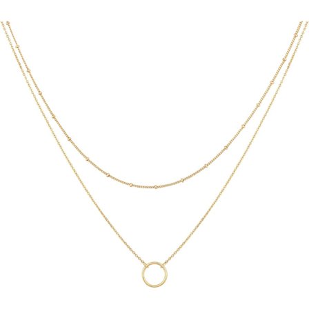 Flerskiktat halsband med hjärtformad berlock, handgjord, 18 karat guldpläterad, delikat guldchoker, pilformad stapelbar lång halsband för kvinnor, 