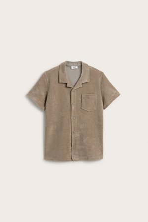 Kappahl | Kortärmad skjorta i frotté | Beige