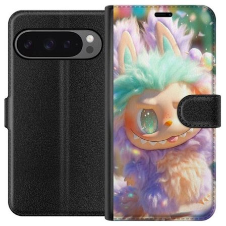 Kompatibel Tegnebogsetui til Google Google Pixel 9 Pro XL Sød fantasy-karakter med fluffy pels, pastelfarver og kawaii-stil, legende illustration til