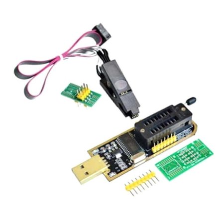 CH341A 24 25 -sarjan EEPROM Flash BIOS USB -ohjelmointimoduuli + SOIC8 SOP8 -testipidike EEPROM 93CXX:lle