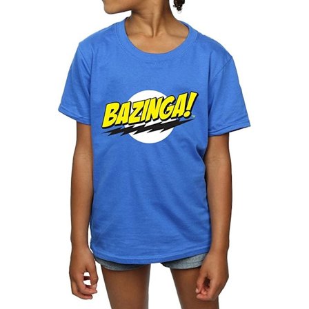 The Big Bang Theory Girls Bazinga Bomull T-shirt 12-13 År Ro