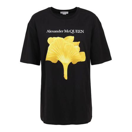 Alexander McQueen, T-Shirts Zwart, Dames, Maat:S