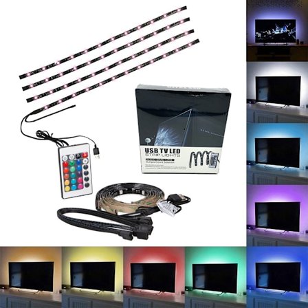 dPlaze DeLuxa LED kit för TV - 4x50cm LED strip USB DPLEDTV50