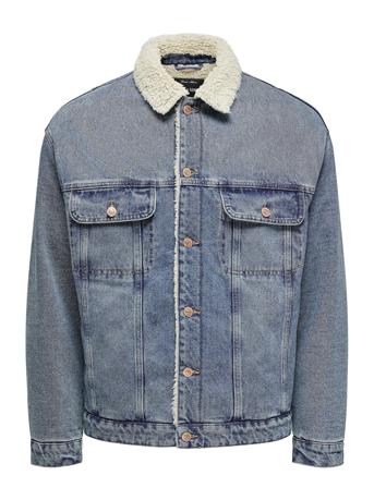 Onswilson Sherpa Dbtint 0970 Dnm Jacket Farkkutakki Denimtakki Blue ONLY & SONS