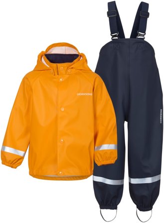 Didriksons Slaskeman Kids' Set 6 Children rainwear sets Orange 120