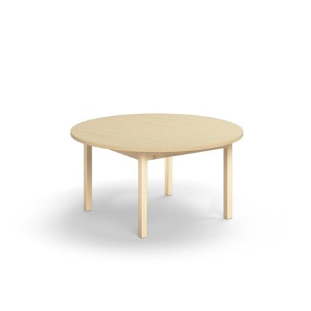 Table DECIBEL, Ø1200x590 mm, noise reducing HPL, birch