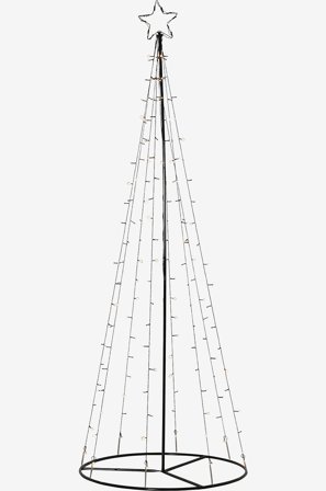 Jotex - Utendørsdekor Light Tree Svart - Kjøp Dekorativ julebelysning hos Jotex