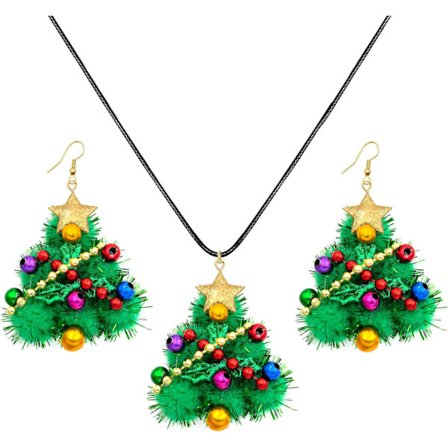 Jul smycken set för kvinnor flickor jul halsband för kvinnor jul