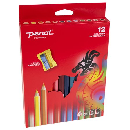 Penol Mini Jumbo Farveblyanter 12-pak