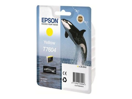 Epson T7604 - gul - original - blekkpatron