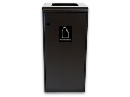 NORDEX Avfallshantering 125l kvadratiskt hål svart - Lyreco - Städ och hygien - Avfallshantering och källsortering - Sortering och återvinning