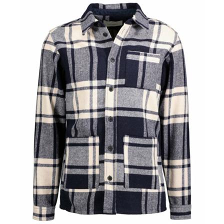 Les Deux Jason Check Wool Hybrid Sort, Herre Skjorter