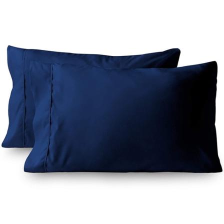 2 STK pudebetræk ensfarvet ren farve tyk bomuld polyester sengetøj puder betræk Ultra blød søvn pudebetræk ZT007-32-1pc King-51X91CM